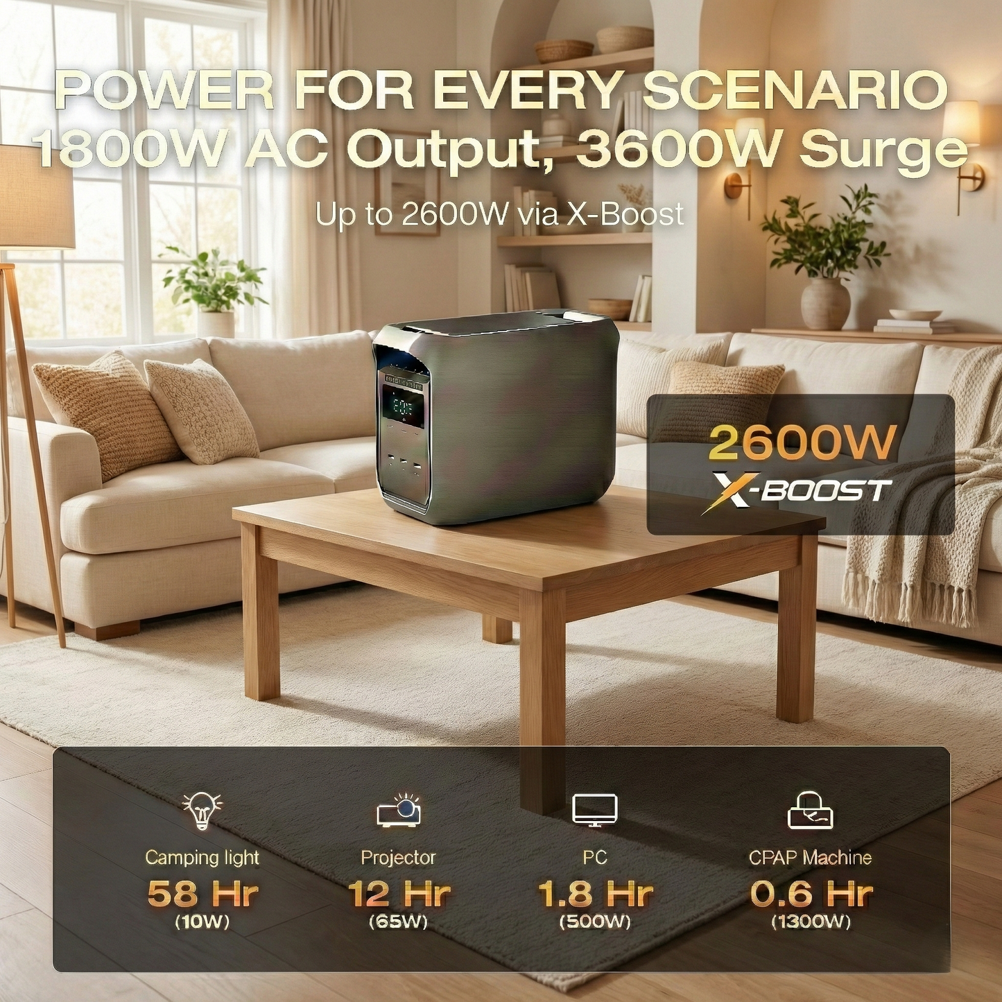 Large Capacity + Fast Charging = Endless Power, Anywhere, Anytime