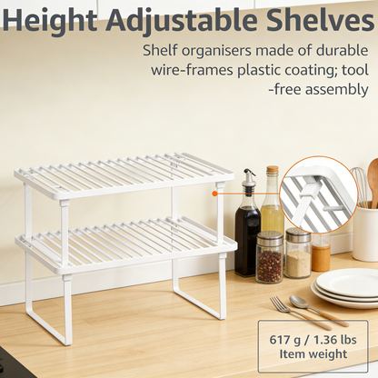 Rotating Stainless Steel Kitchen Utensil Caddy with Drain Tray