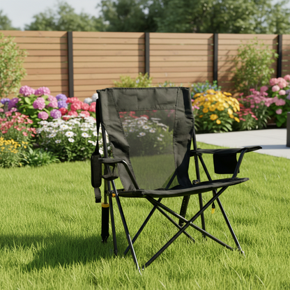 Portable Folding Rocking Camping Chair for Outdoor Patio Lawn