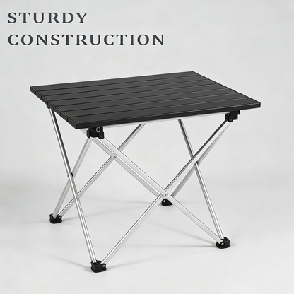 Compact Foldable Outdoor Table, Lightweight Aluminum Camping Side Table